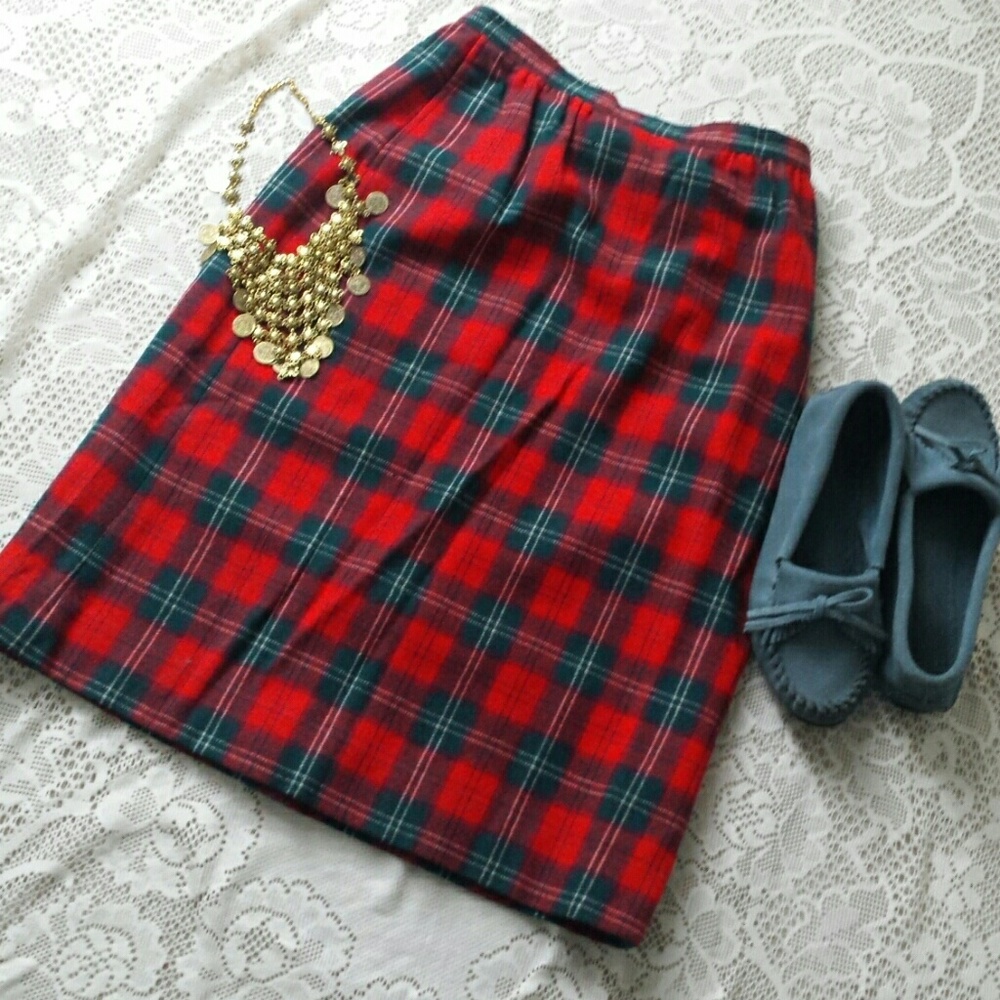 Vintage Pendleton Authentic Lennox Tartan skirt sz 10p